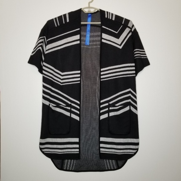 KIT AND ACE Black Studio Silk/Cashmere Cardigan Open Longlined Knit Sweater XS/S - Picture 2 of 5